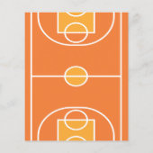 Niedliche Basketball Ribbon Budget 2. Geburtstagsf (Rückseite)