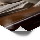 Niedliche Basset-Hunde beim Lesen einer Zeitung Poster (Ecke)