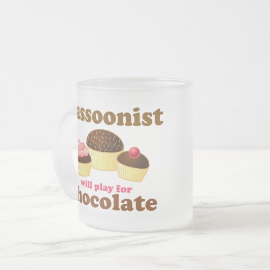 Niedliche Bassoon-Tasse Mattglastasse (Vorderseite Links)