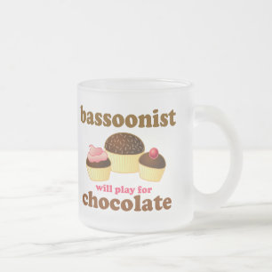 Niedliche Bassoon-Tasse Mattglastasse