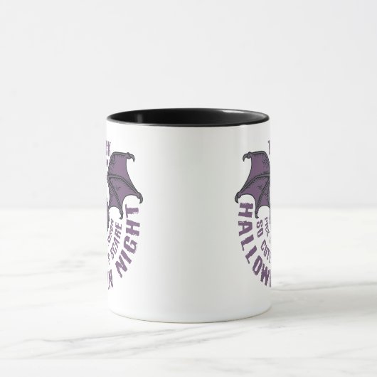 Niedliche Bat Halloween Tasse - Trick oder Trete (Zentrum)