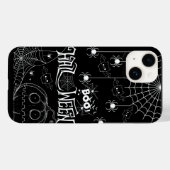 Niedliche Bats & Spooky Pumpkins iPhone Case (Rückseite (Horizontal))