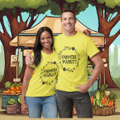 Niedliche Bauer vermarkten Wortart T-Shirt