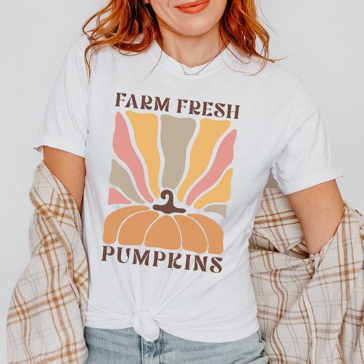 Niedliche Bauernhof Fresh Fall Pumpkin Saison T-Shirt