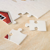 Niedliche Bauernhoftiere Scheunenmuster Puzzle (Seite)