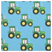 Niedliche Bauernkids Traktor blau Stoff (Muster)