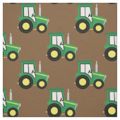 Niedliche Bauernkids Traktor Brown Stoff (Muster)