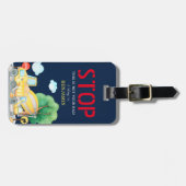 Niedliche Baukinder STOPP Gepäckanhänger (Vorderseite horizontal)