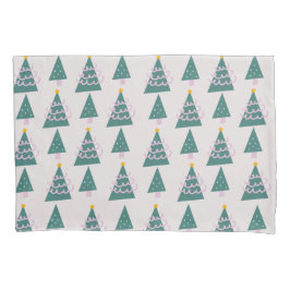 Niedliche Baumdoodles Rosa Grün Kissenbezug