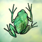 Niedliche Baumfrosche Kunstfrosche I Liebe Frösche Fensteraufkleber (Blatt 3)