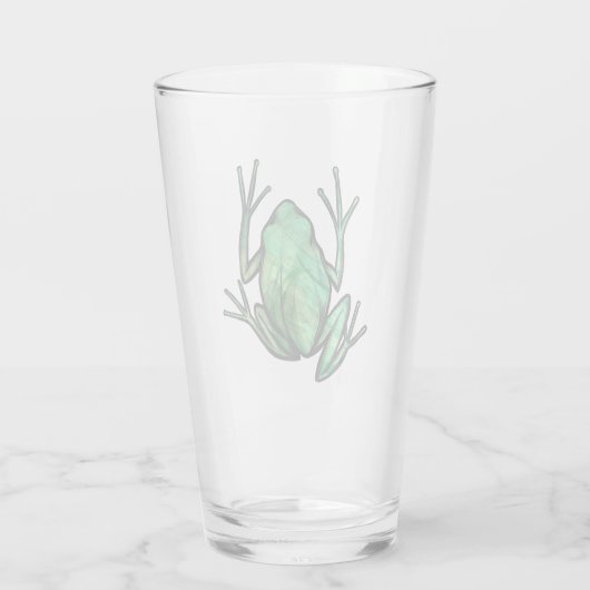 Niedliche Baumfrosche Kunstfrosche I Liebe Frösche Glas (Rückseite)