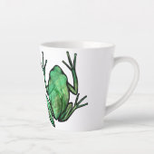 Niedliche Baumfrosche Kunstfrosche I Liebe Frösche Milchtasse (Rechts)