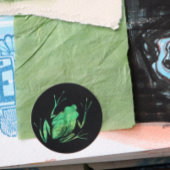 Niedliche Baumfrosche Kunstfrosche I Liebe Frösche Runder Aufkleber