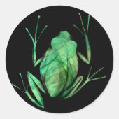 Niedliche Baumfrosche Kunstfrosche I Liebe Frösche Runder Aufkleber (Vorderseite)