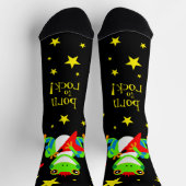 Niedliche Baumfrösche Rockin' Red Guitars Socken (Oben)