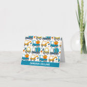 Niedliche Baustanzer Personalisiert Stationierung (Vorderseite)