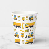 Niedliche Baustumpf LKW Geschlecht neutral Pappbecher (Rechts)