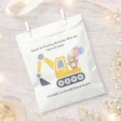 Niedliche Bauthema Geburtstagsparty Geschenktütchen (Ausgeschnitten)