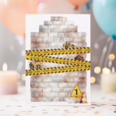 Niedliche Bautransporter Boys 1. Geburtstag Party Einladung