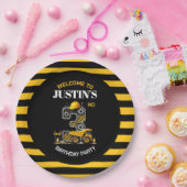 Niedliche Bauweise 3. Geburtstag Party Teller (Party)