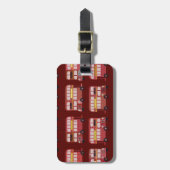 Niedliche Bauweise des Doppeldecker-Busses Gepäckanhänger (Vorderseite vertikal)