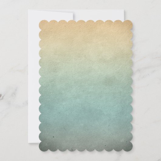 niedliche Beachvolleydusche Einladung (Rückseite)