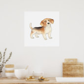 Niedliche Beagle Hundebilder Poster (Küche)