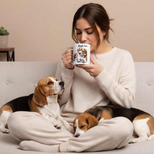 Niedliche Beagle-Liebe Kaffeetasse