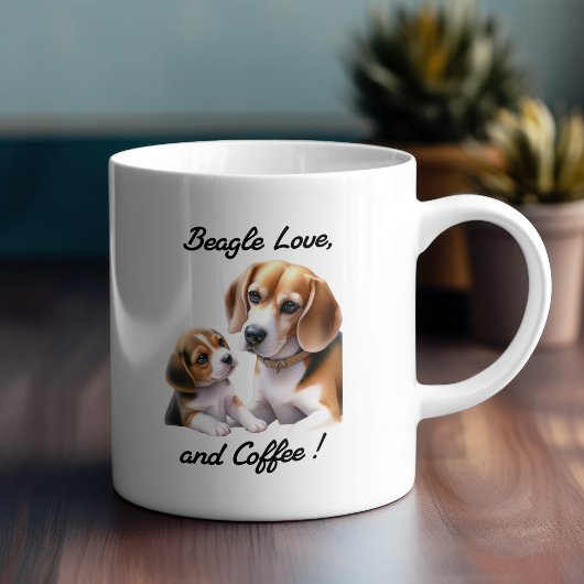 Niedliche Beagle-Liebe Kaffeetasse