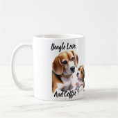 Niedliche Beagle-Liebe Kaffeetasse (Links)