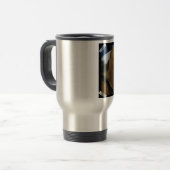 Niedliche Beagle-Reise-Tasse Reisebecher (Vorderseite Links)