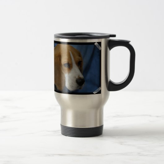 Niedliche Beagle-Reise-Tasse Reisebecher (Rechts)