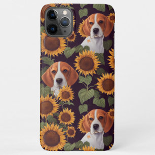 Niedliche Beagles Der bezaubernde Sonnenblumengart iPhone 11Pro Max Hülle