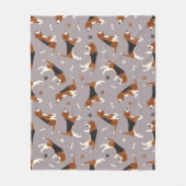 Niedliche Beagles Fleecedecke (Vorderseite)