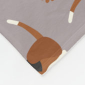 Niedliche Beagles Fleecedecke (Ecke)