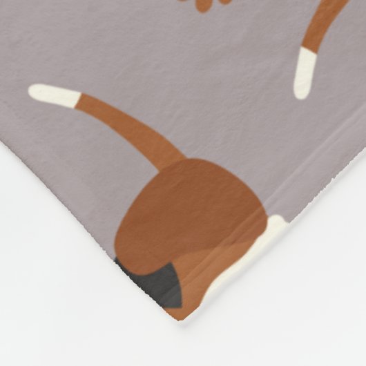 Niedliche Beagles Fleecedecke (Ecke)