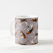 Niedliche Beagles Kaffeetasse (Vorderseite Links)