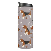 Niedliche Beagles Thermosbecher (Nach rechts gedreht)