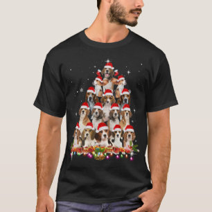 Niedliche Beagles Weihnachtsbaum Hund Weihnachten  T-Shirt