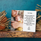 Niedliche bearbeitbare Liebe Daddy Gedicht & Foto  Fotoplatte (Seite)