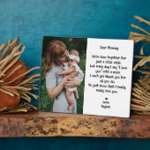 Niedliche bearbeitbare Liebe Mommy Gedicht & Foto Fotoplatte (Seite)