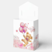 Niedliche Bearly Wait Pink Girl Babydusche Sprinkl Geschenkschachtel (Geöffnet)