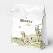 Niedliche Bearly Wait Woodland Watercolor Babydusc Geschenkschachtel (Vorderseite)