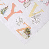 Niedliche Beatrix Potter Alphabet Seidenpapier (Detail)