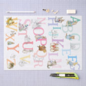 Niedliche Beatrix Potter Alphabet Seidenpapier (Handwerk)