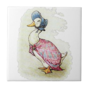 Niedliche Beatrix Potter, Jemima Puddle Duck Tile Fliese