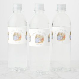 Niedliche Beatrix Potter Rabbit Babydusche Wasserflaschenetikett