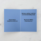 Niedliche Beaver-Urlaubskarte Karte (Innenseite)