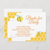 Niedliche Bee Baby Duschbücher für die Babykarte Einladungspostkarte (Vorne/Hinten)