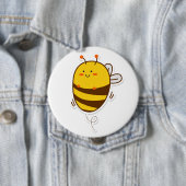Niedliche Bee Kawaii Zeichnend Button (Beispiel)
